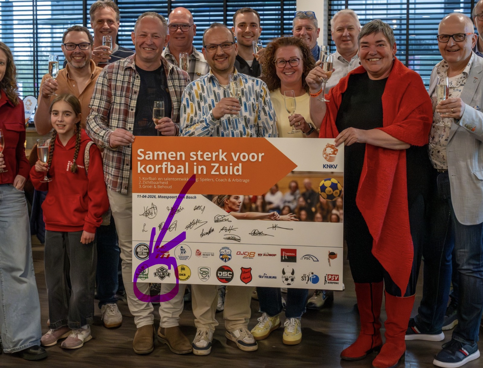 Samen sterk voor korfbal in Zuid!
